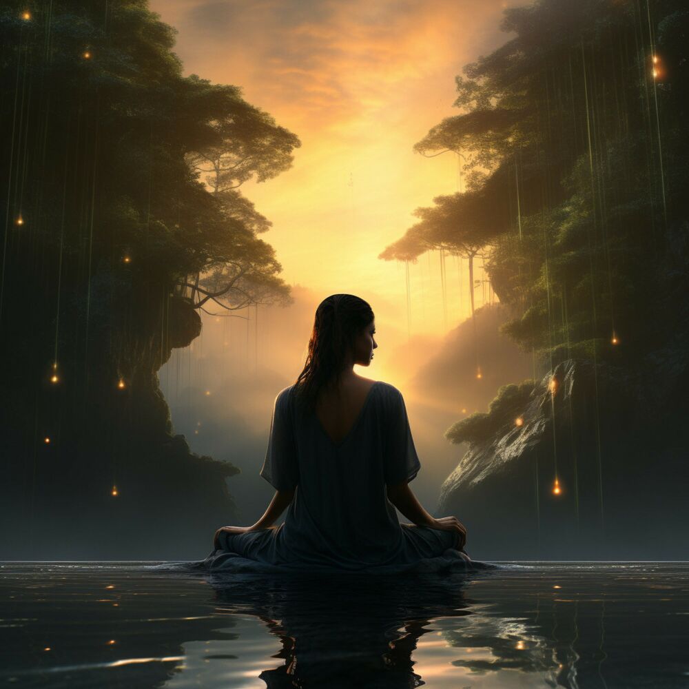 Picture of Musical Cascades: Meditative Harmony by the Waterfalls
