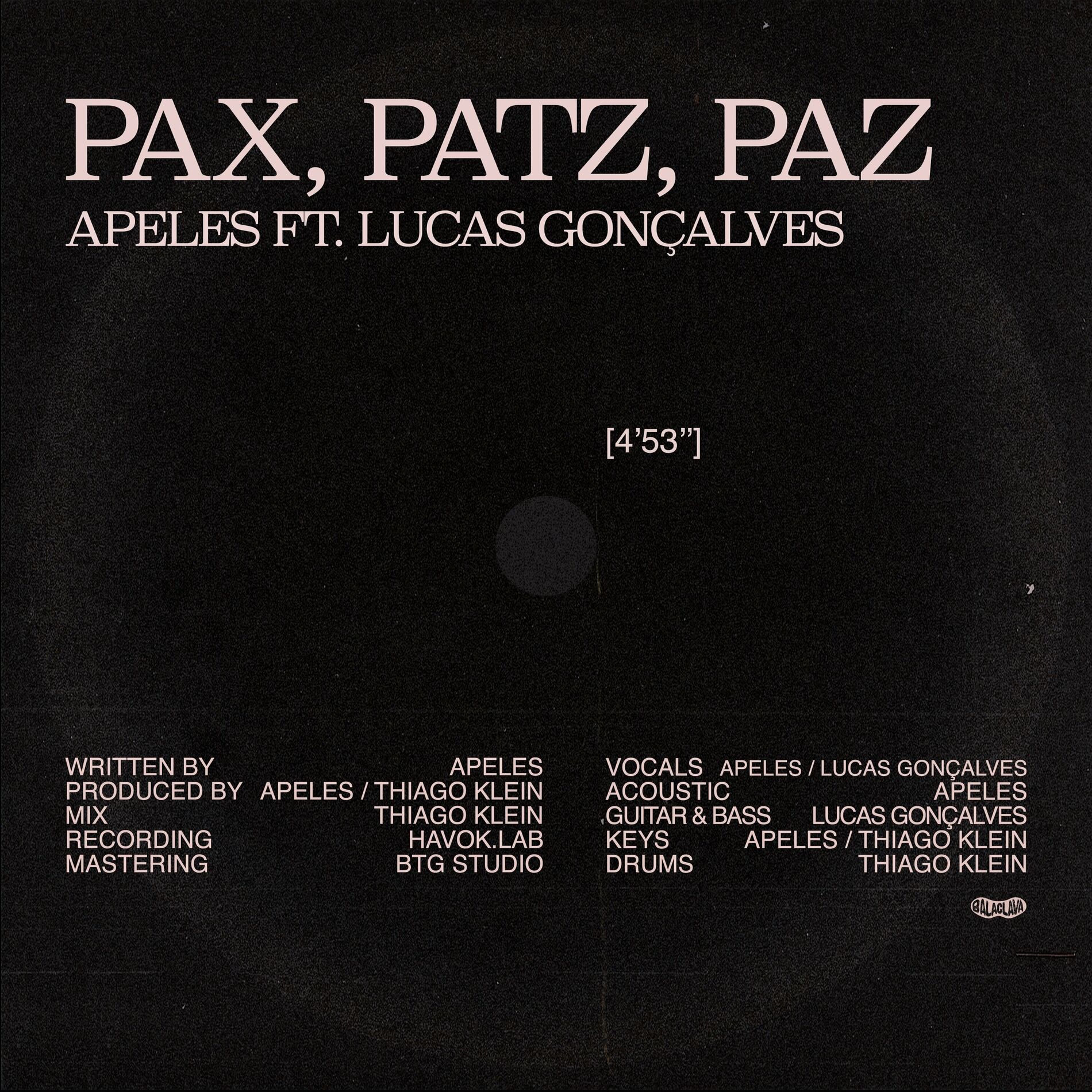 Album cover of Pax, Patz, Paz