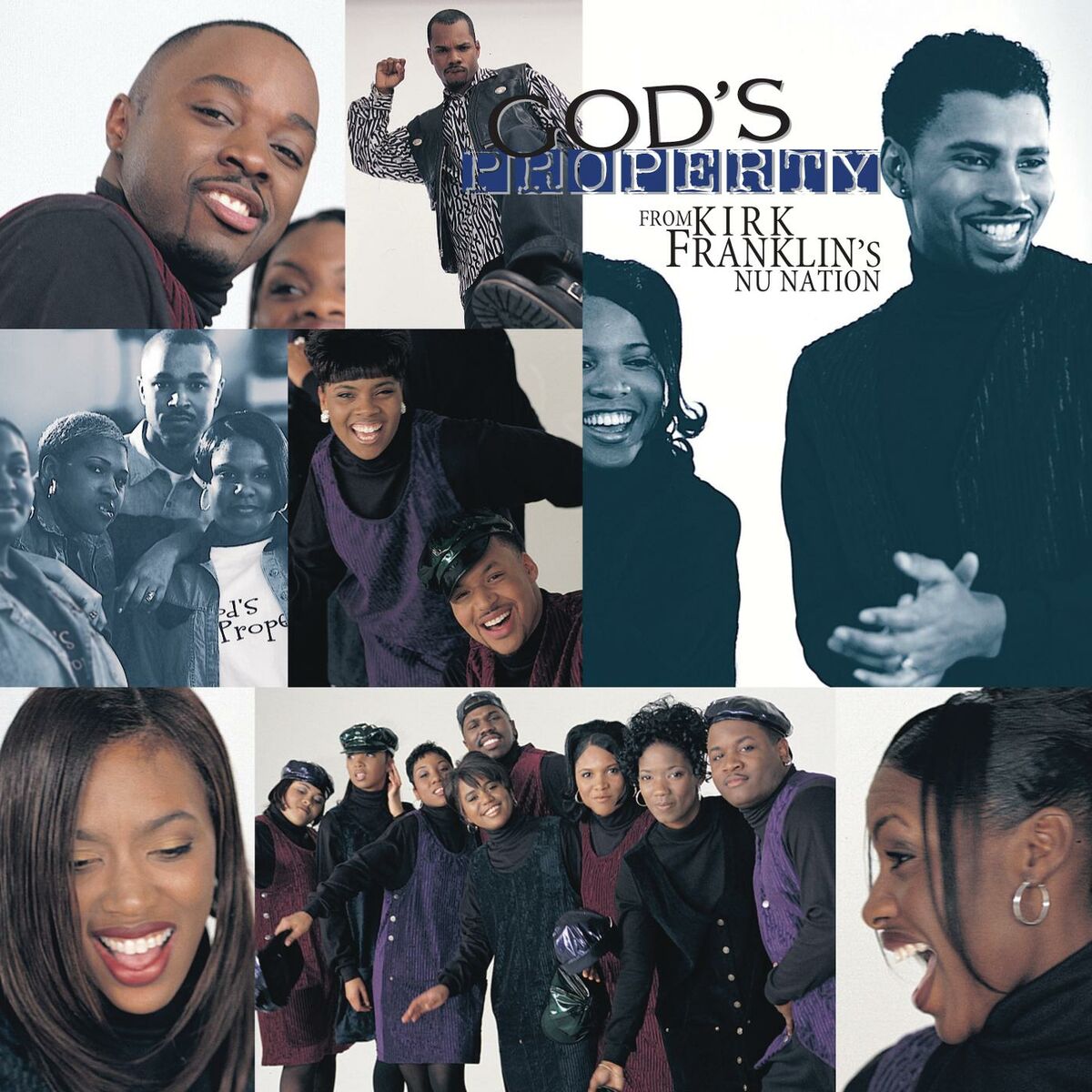 Album cover of God's Property from Kirk Franklin's Nu Nation