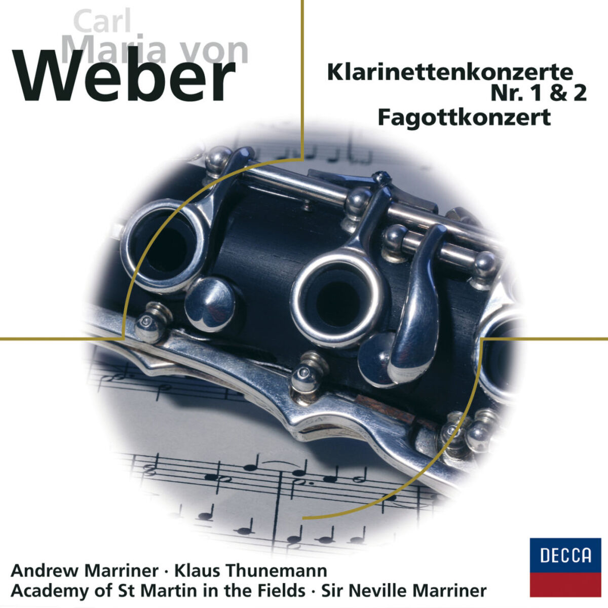 Album cover of Carl Maria von Weber: Klarinettenkonzerte Nr. 1 & 2, Fagottkonzert