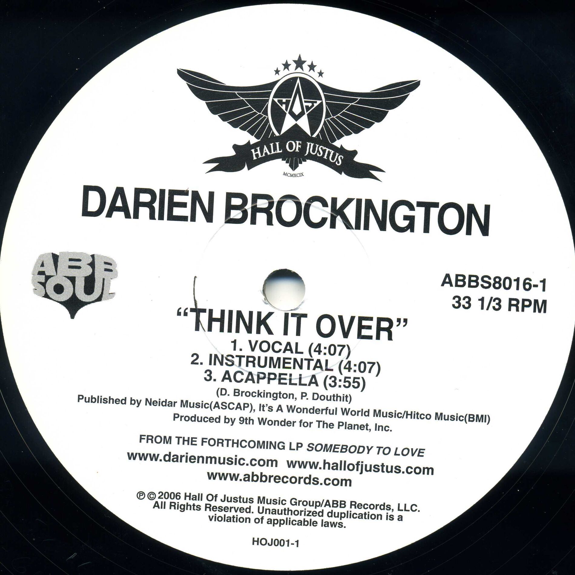Album cover of Think It Over/I Need You