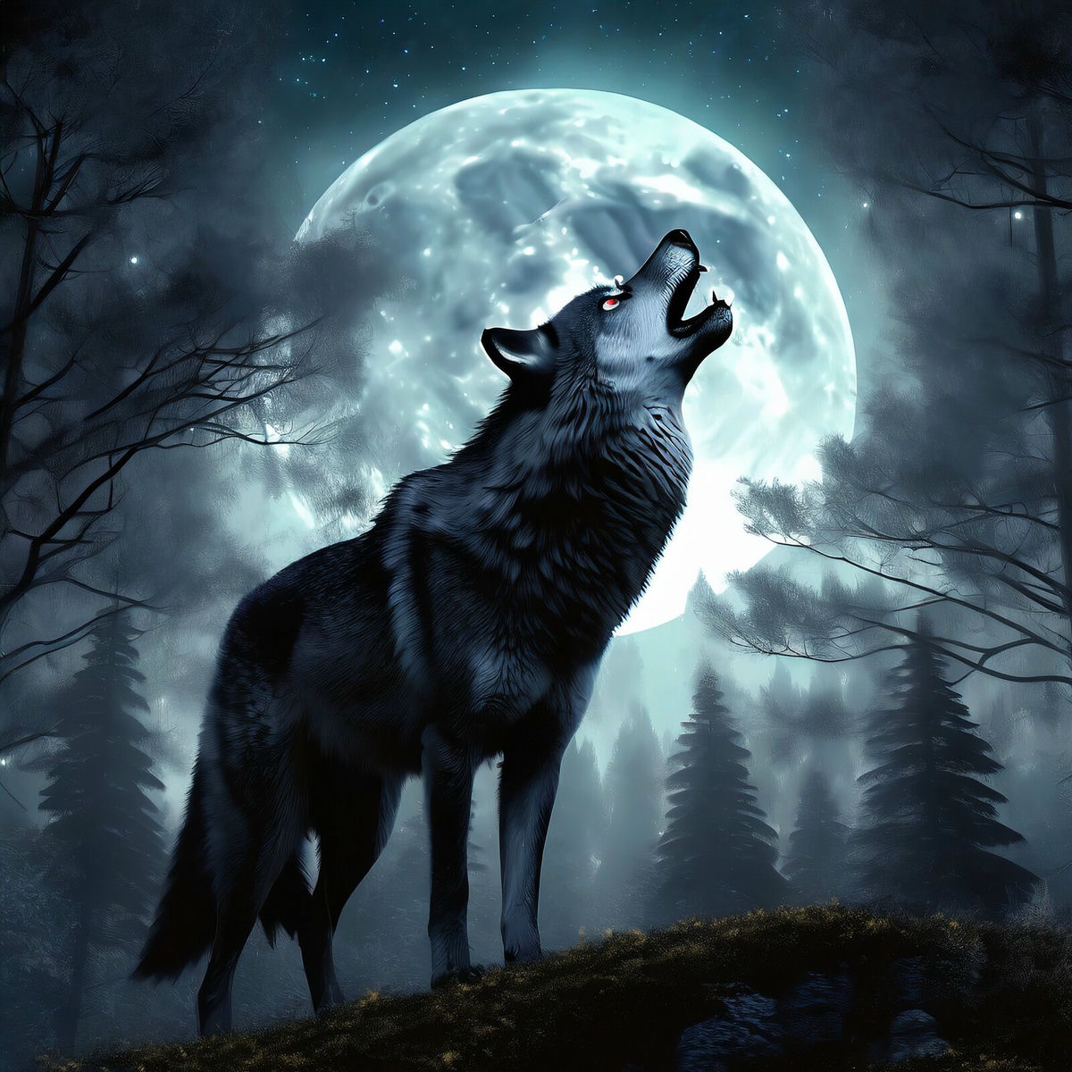 【中古】 At Night They Howl At The Moon Wolf Sounds - Wolf Howling Relaxing | Deezer