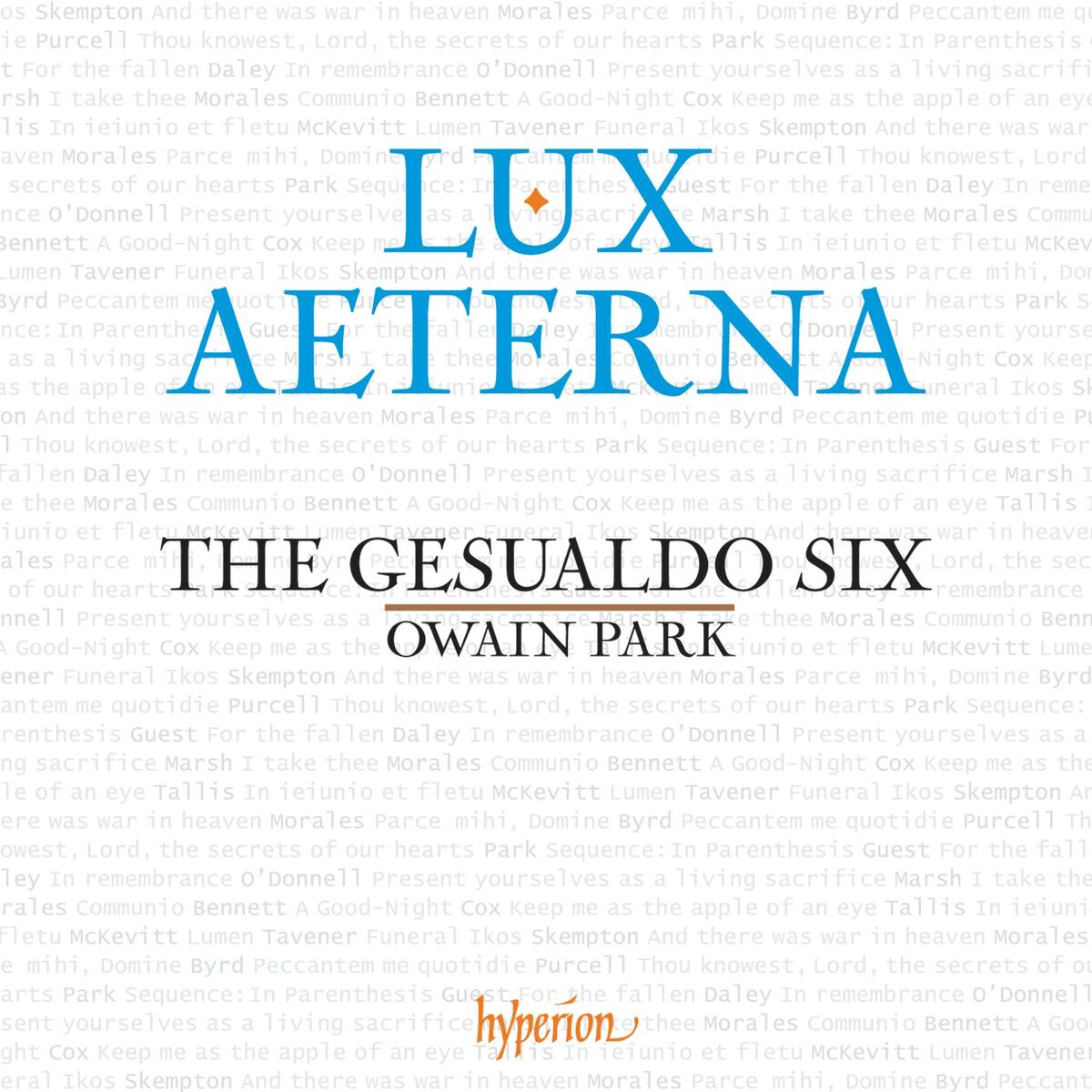 Album cover of Lux aeterna: A Sequence for the Souls of the Departed