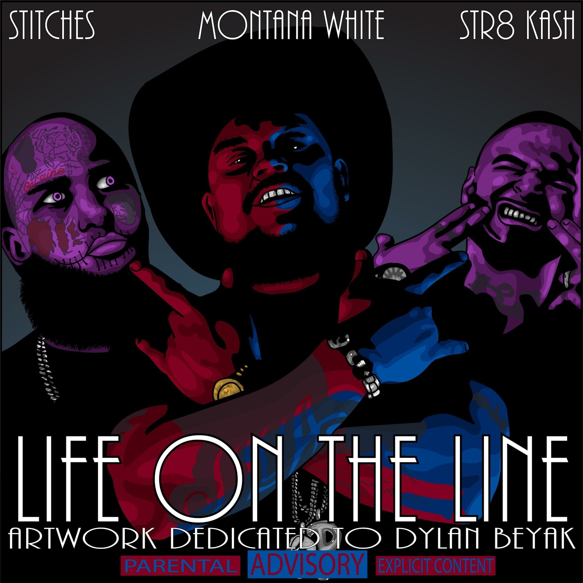 Album cover of Life On The Line (feat. Stitches & Str8 Kash)