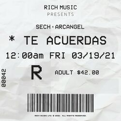 Cover of Te Acuerdas