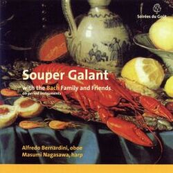 Cover of Souper Galant, with the Bach Family and Friends on period instruments