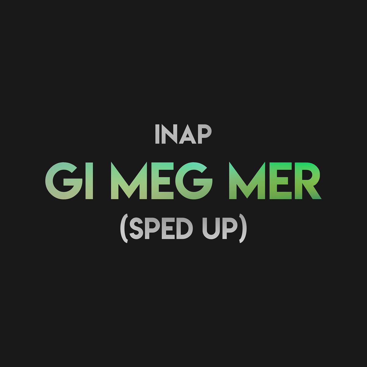 Album cover of Gi Meg Mer (Sped Up)