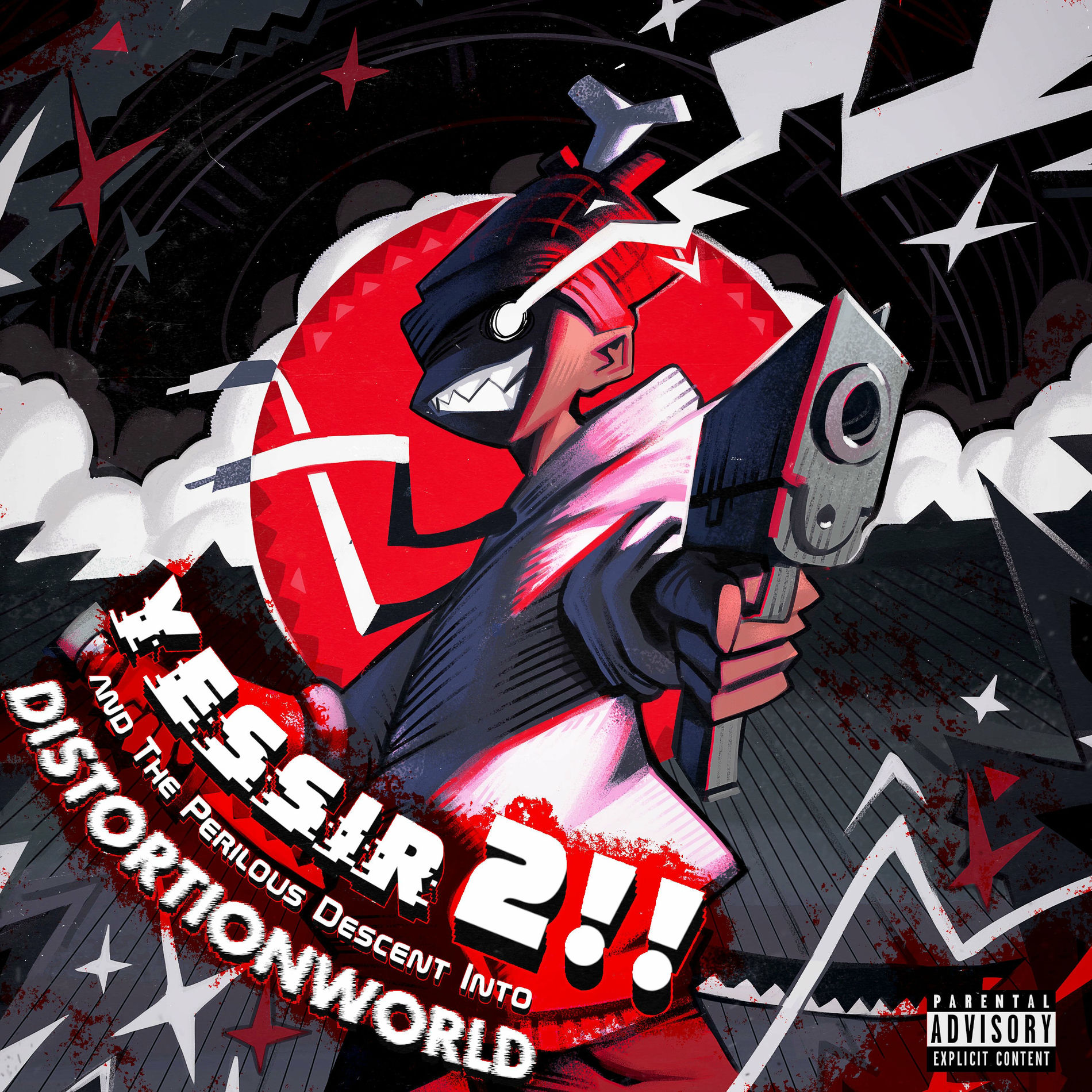Album cover of YESSIR 2!! and The Perilous Descent Into DISTORTIONWORLD