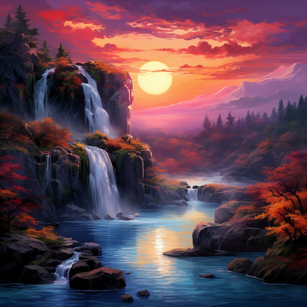 Picture of Music for Stress Relief: Cascading Waters' Serene Choir