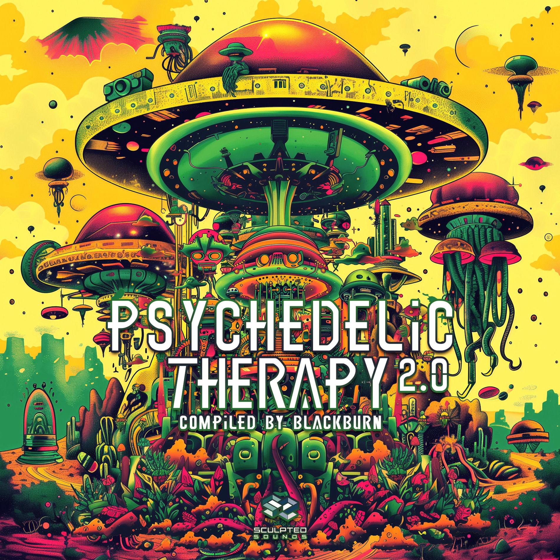 Album cover of Psychedelic Therapy 2 (Compiled by Blackburn)