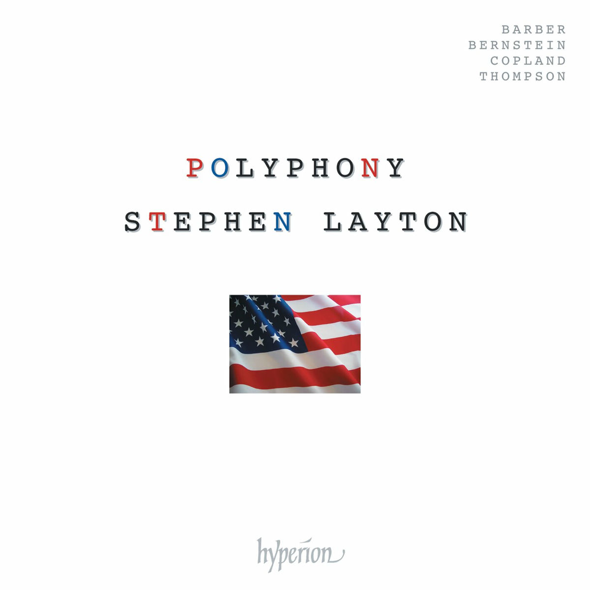 Album cover of American Polyphony: Barber, Copland, Bernstein, R. Thompson