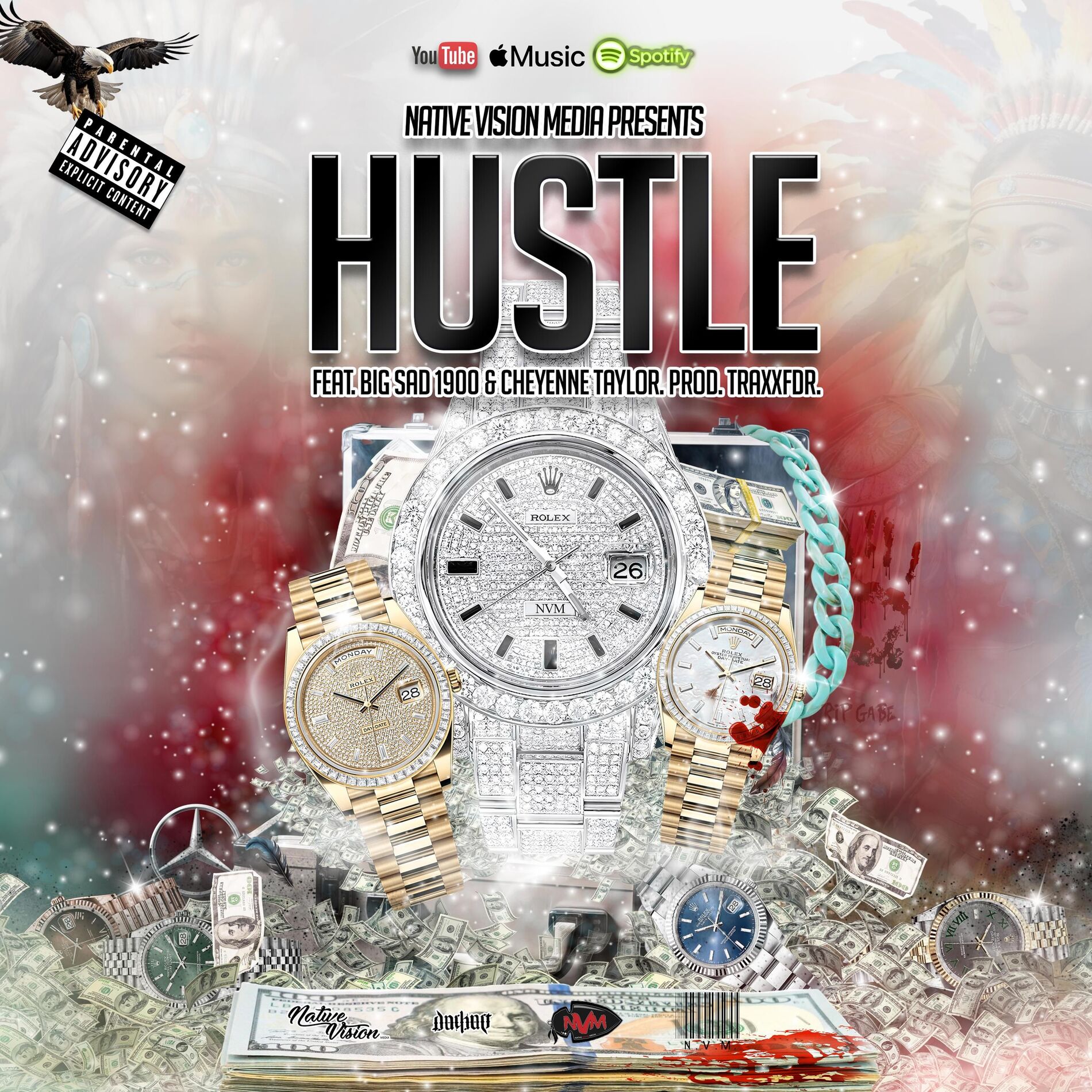 Album cover of HUSTLE (feat. Big Sad 1900 & Cheyenne Taylor)