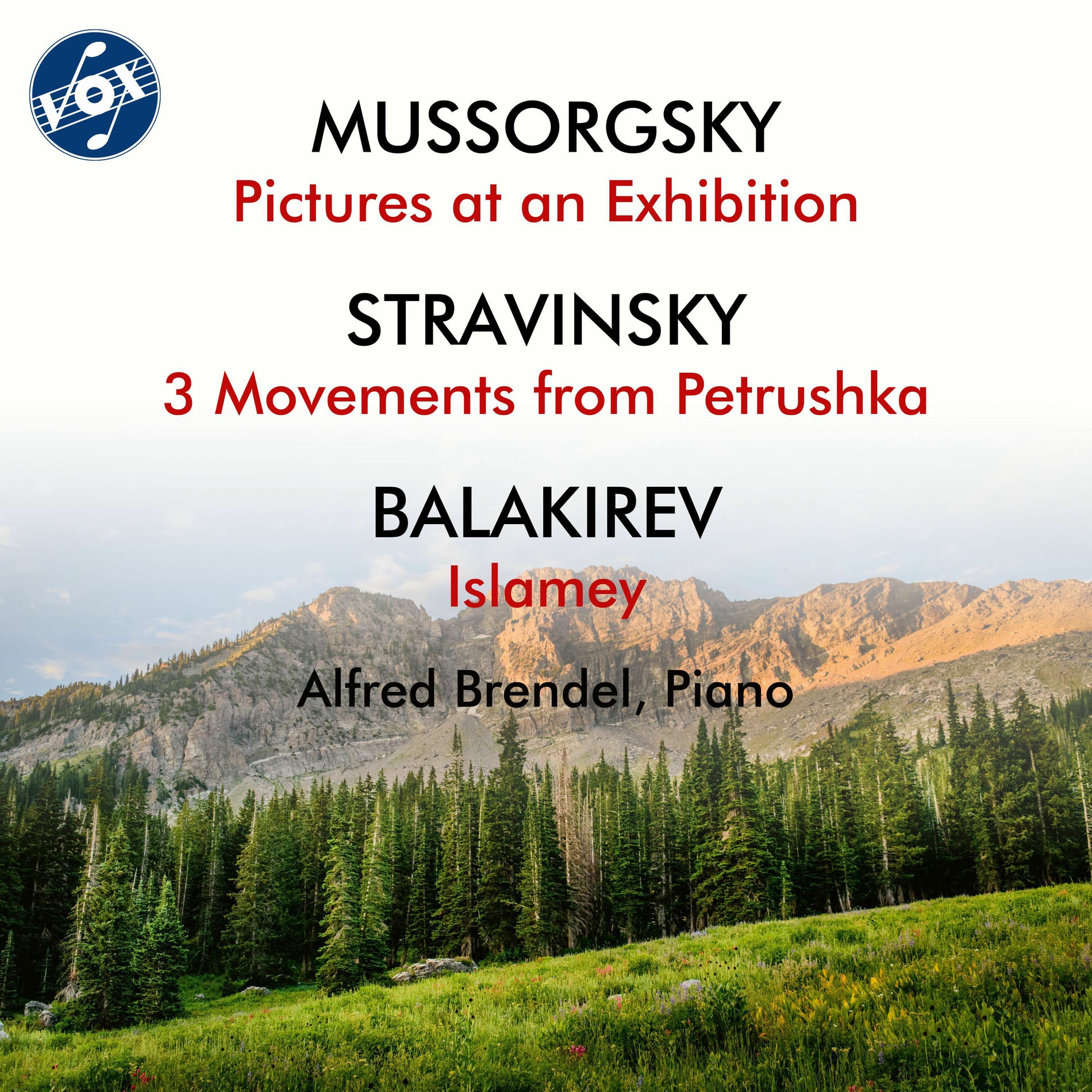 Album cover of Mussorgsky, Stravinsky & Balakirev: Piano Works
