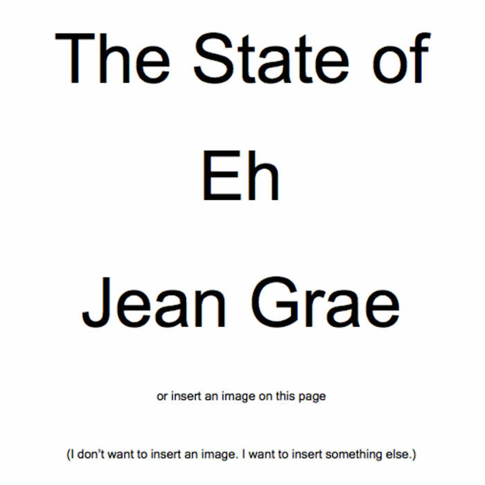 Picture of The State of Eh. A Read Along Album Book Thing. By Jean Grae.