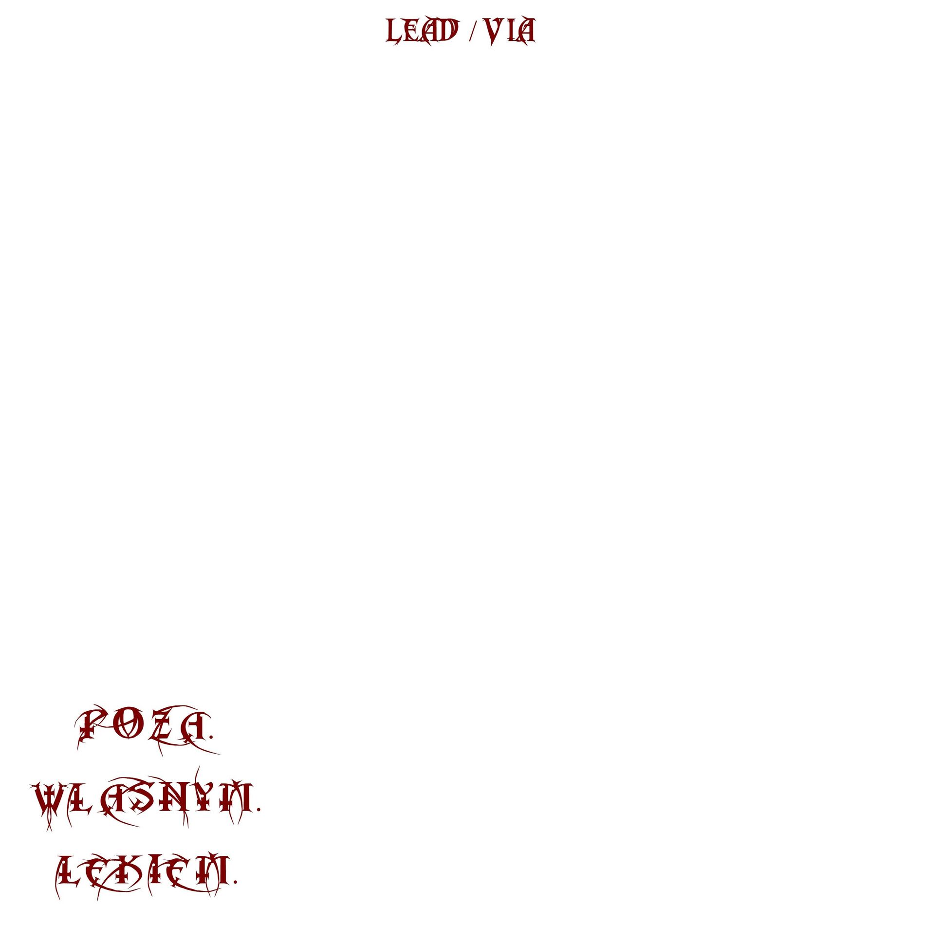 Album cover of POZA WŁASNYM LĘKIEM