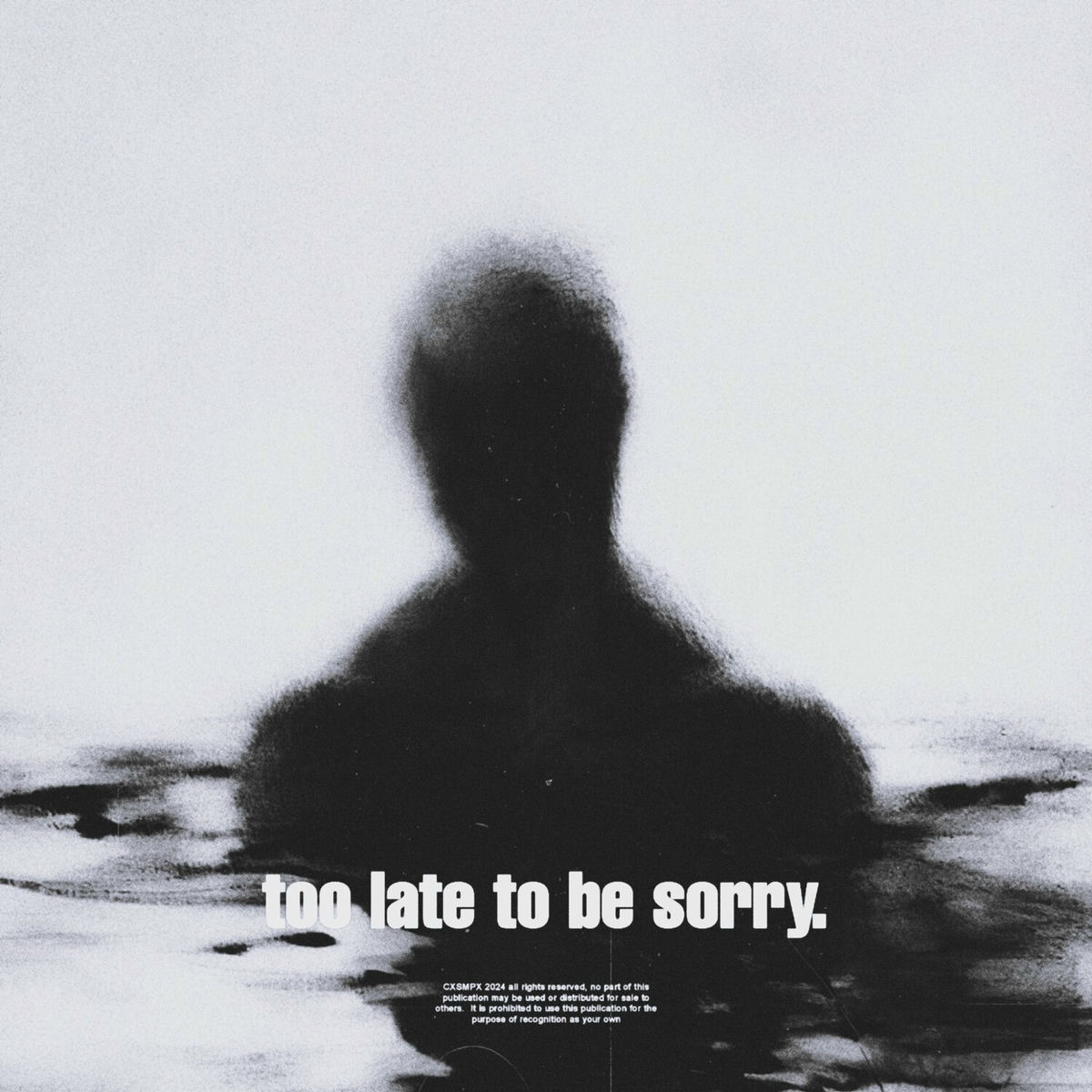 Album cover of too late to be sorry. (Ultra Slowed + Reverb)