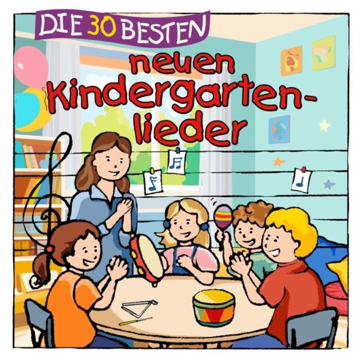 Album cover of Die 30 besten neuen Kindergartenlieder