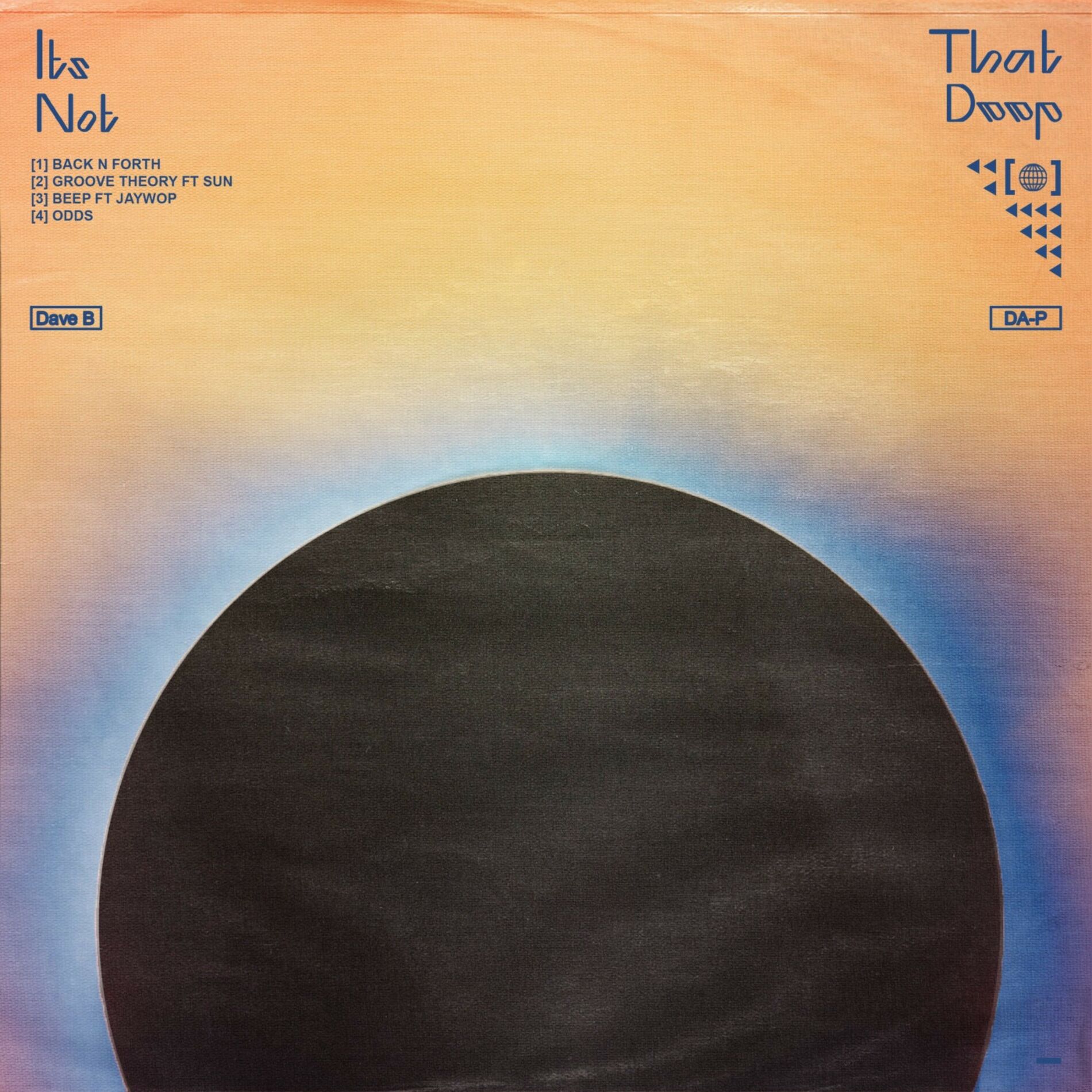 Album cover of it's not that deep