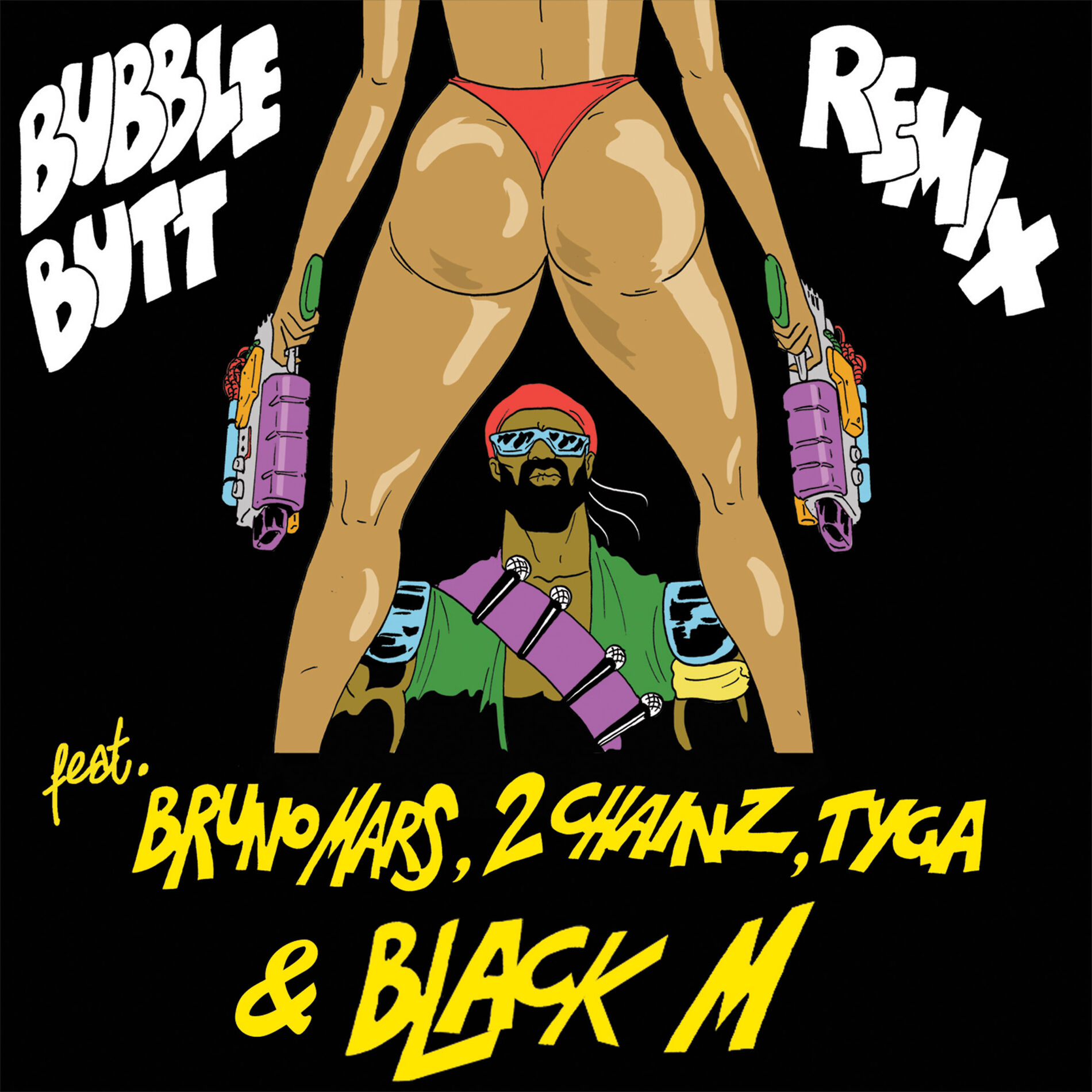 Album cover of Bubble Butt (feat. feat. Bruno Mars, 2 Chainz & Tyga) (Black M Remix)