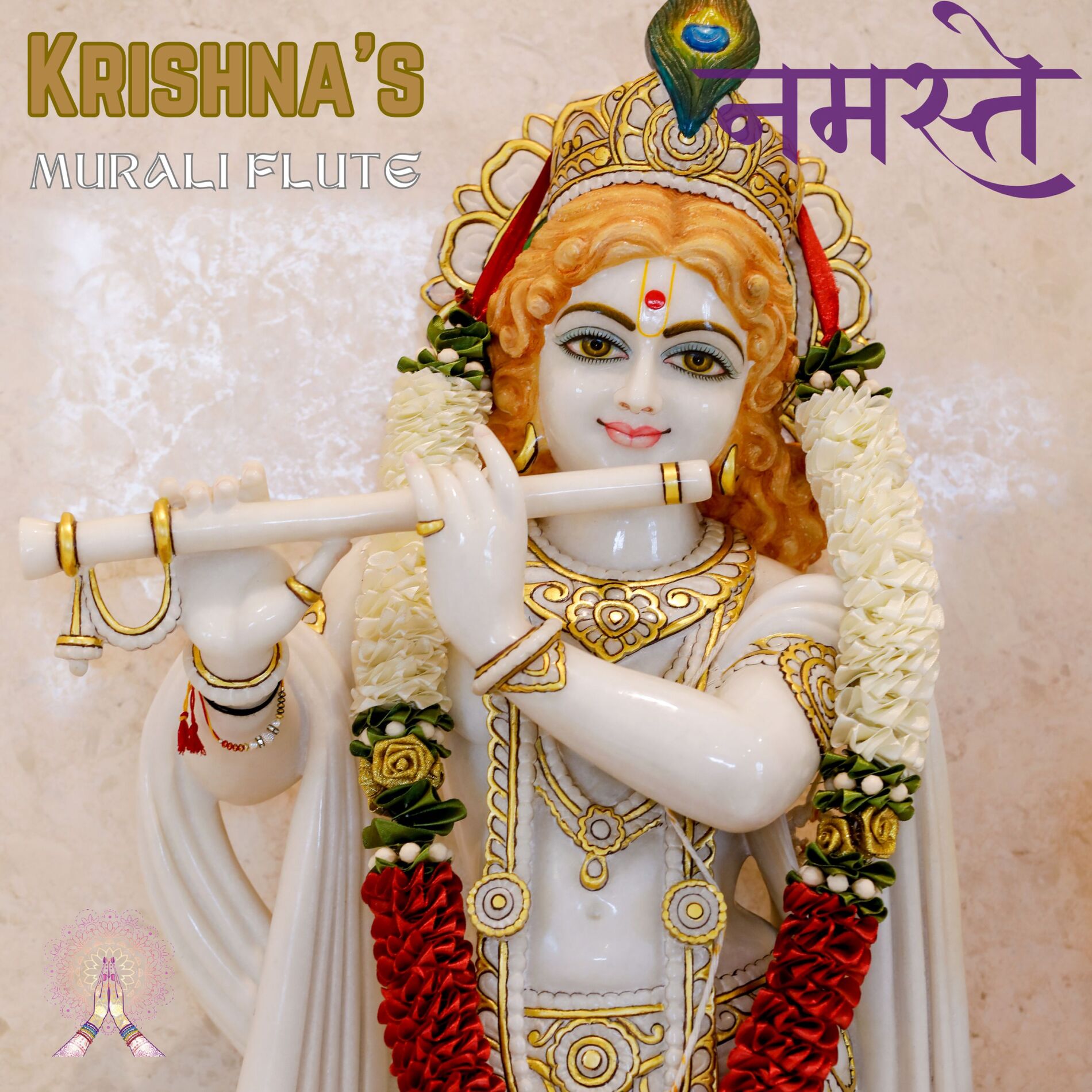 Album cover of Mystic Flute of Krishna Peaceful Meditation Music