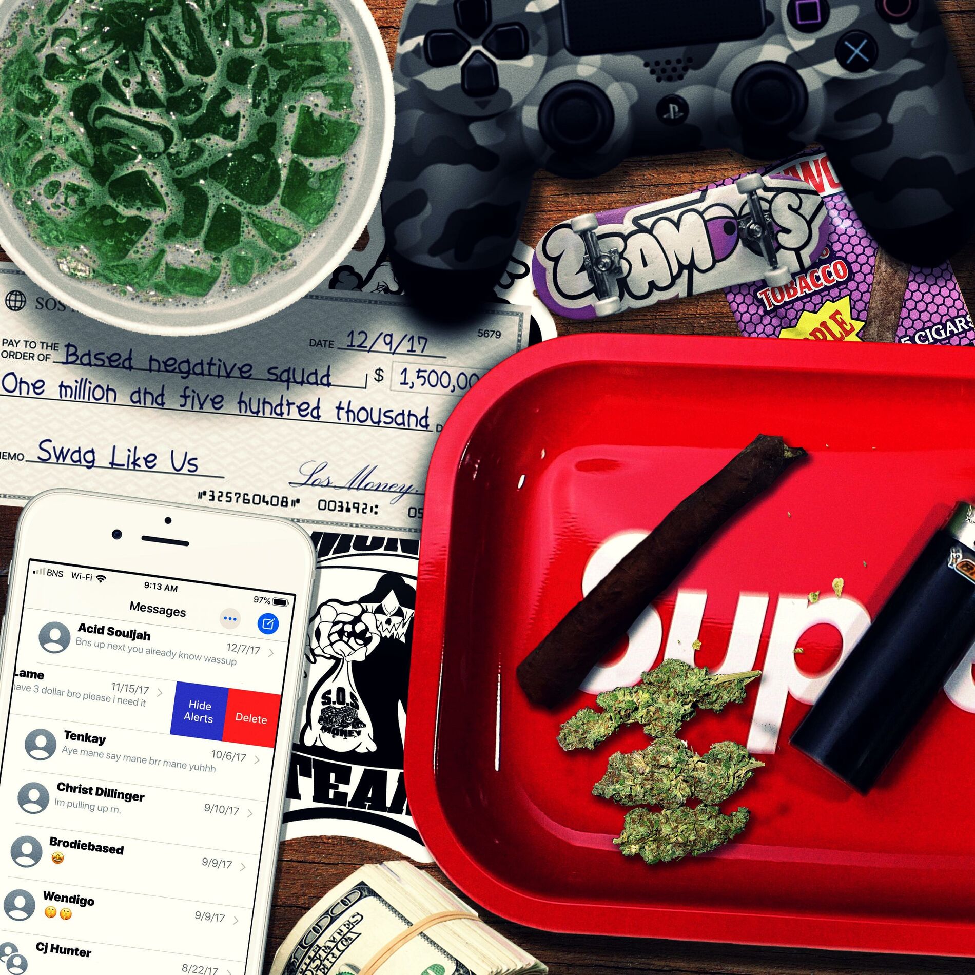 Album cover of Swag Like Us (feat. tenkay, CHRIST DILLINGER, brodiebased, Wendigo, Shadow Wizard Money Gang & CJ Hunter)