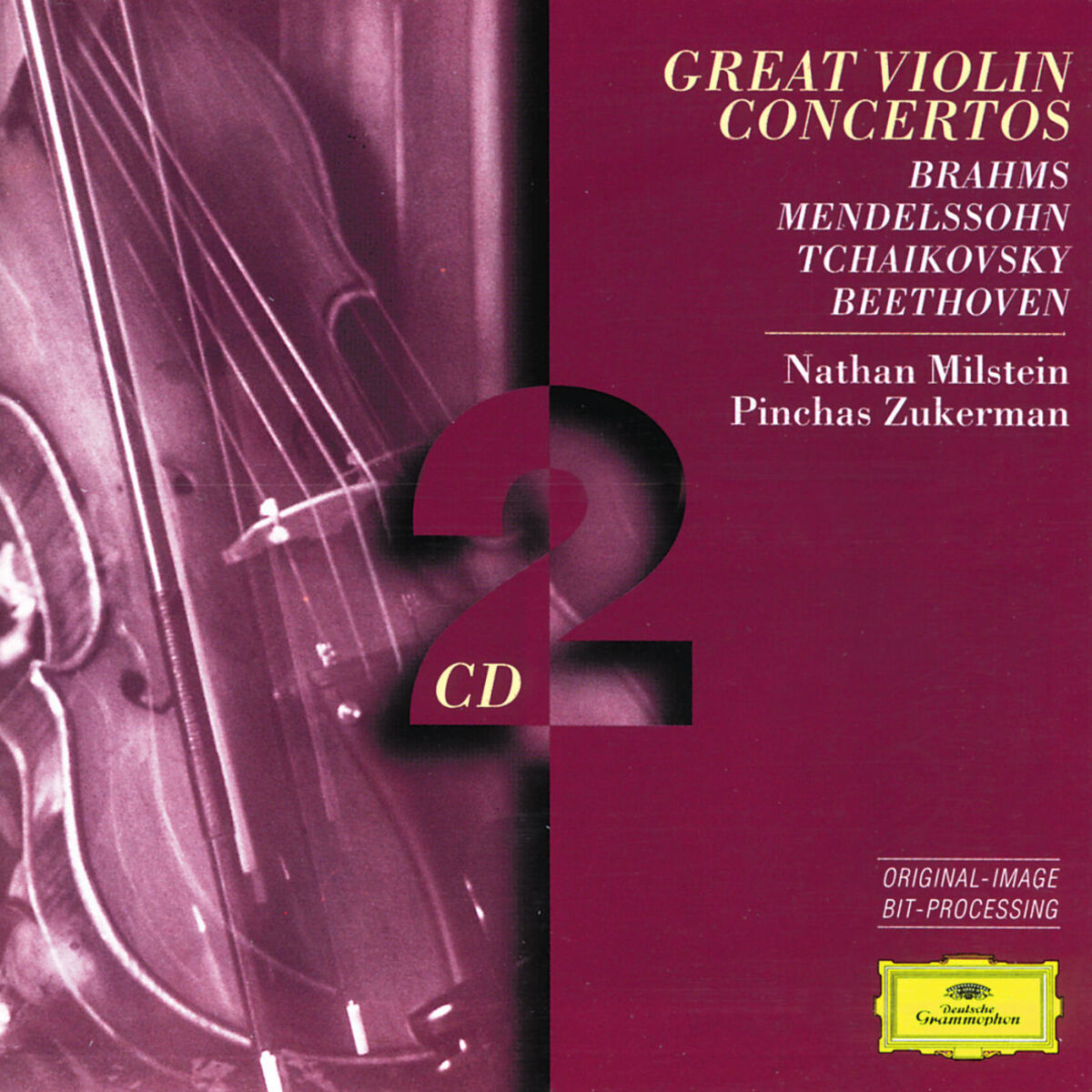 Album cover of Brahms / Mendelssohn / Tchaikovsky / Beethoven: Great Violin Concertos