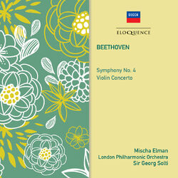 Cover of Beethoven: Symphony No. 4; Violin Concerto