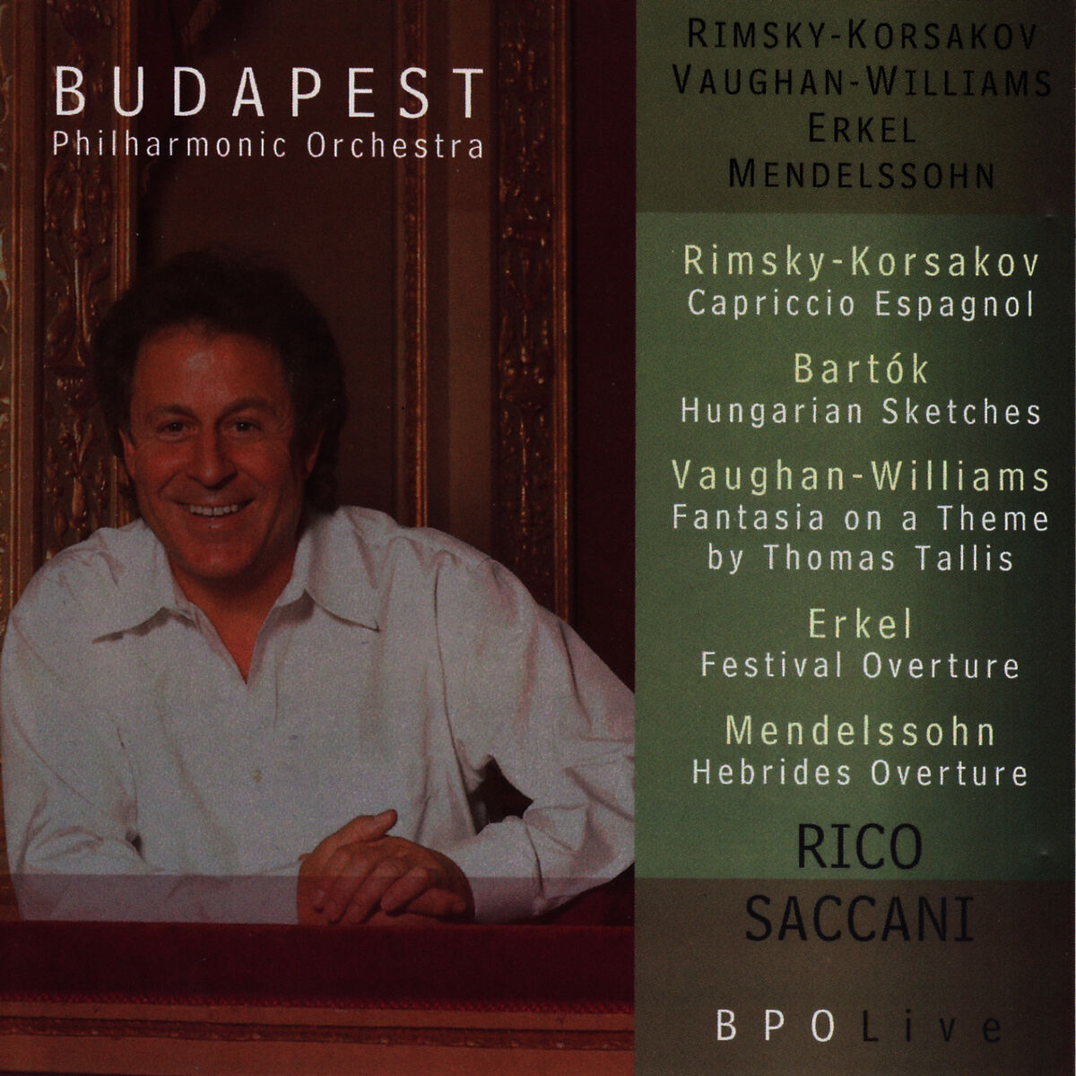 Album cover of BPO Live: Rimsky-Korsakov, Bartók, Vaughan Williams, Erkel & Mendelssohn