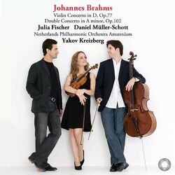 Cover of Brahms: Violin Concerto & Double Concerto