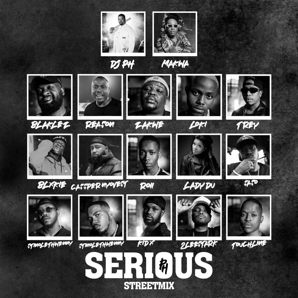 Album cover of Serious (feat. Makwa, Blaklez, Reason, Zakwe, Loki., Trevor, Blxckie, Cassper Nyovest, Roii, Lady Du, Saso, Stino Le Thwenny, Touc