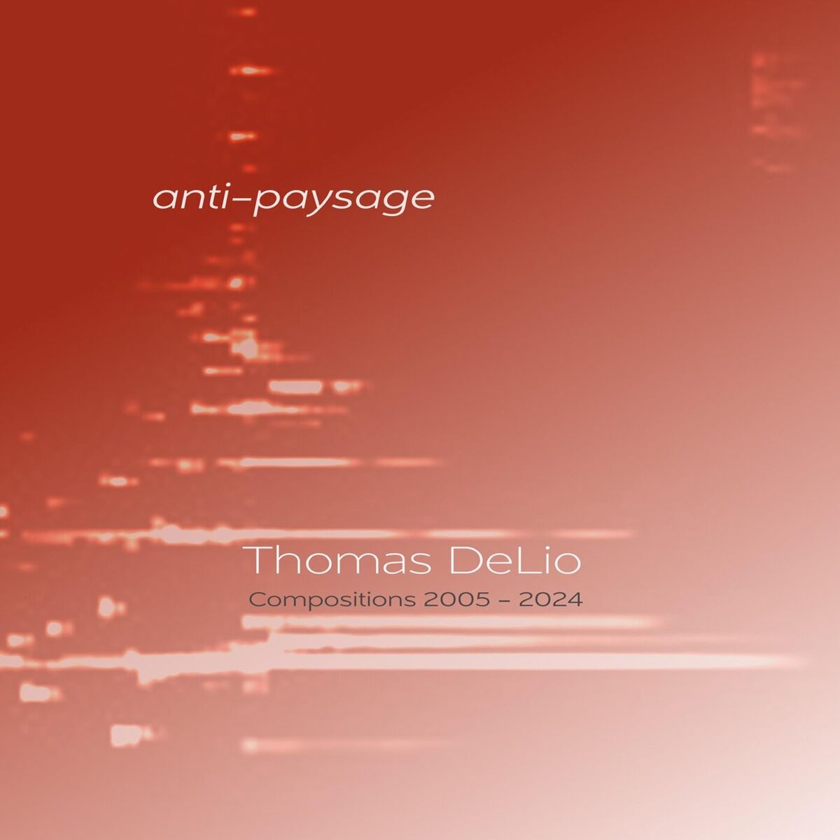 Album cover of Thomas DeLio: anti-paysage