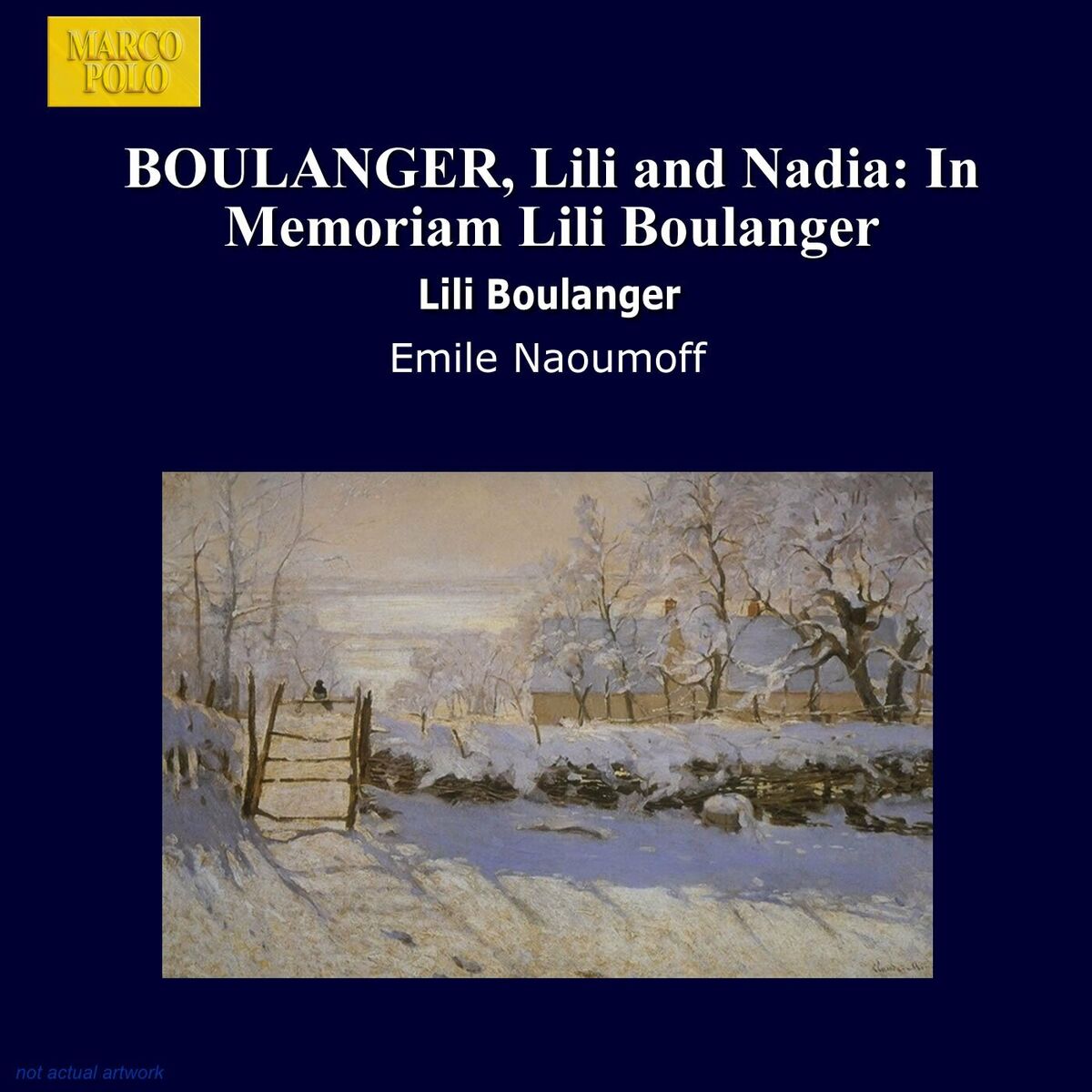 Album cover of Boulanger, Lili and Nadia: In Memoriam Lili Boulanger