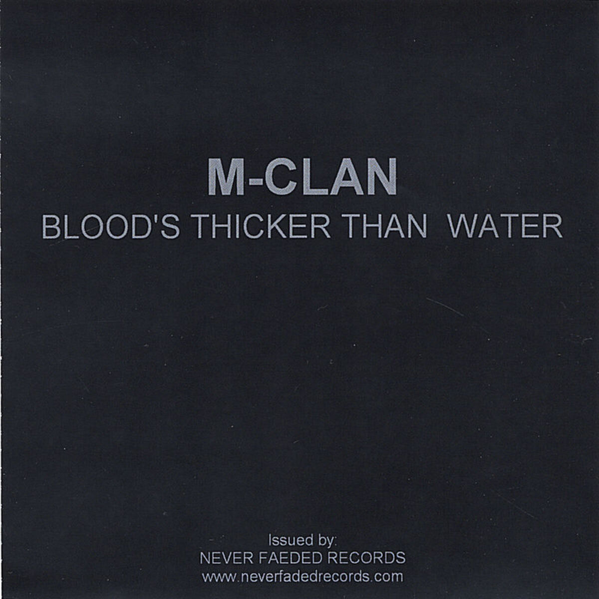 Album cover of Bloods Thickers Than Water