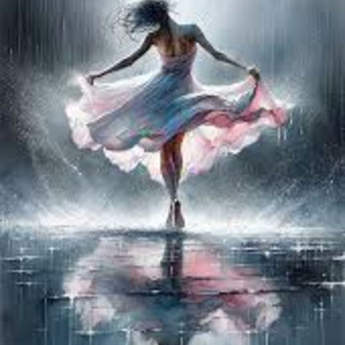 Dance between the raindrops sleeve