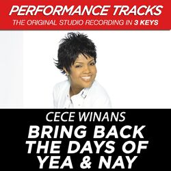 Cover of Bring Back The Days Of Yea & Nay (Performance Tracks)