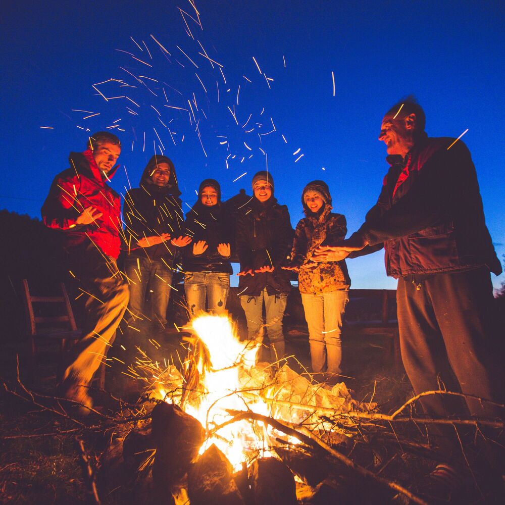Picture of Calm Bonfire: Melodic Hearth's Warmth and Peace