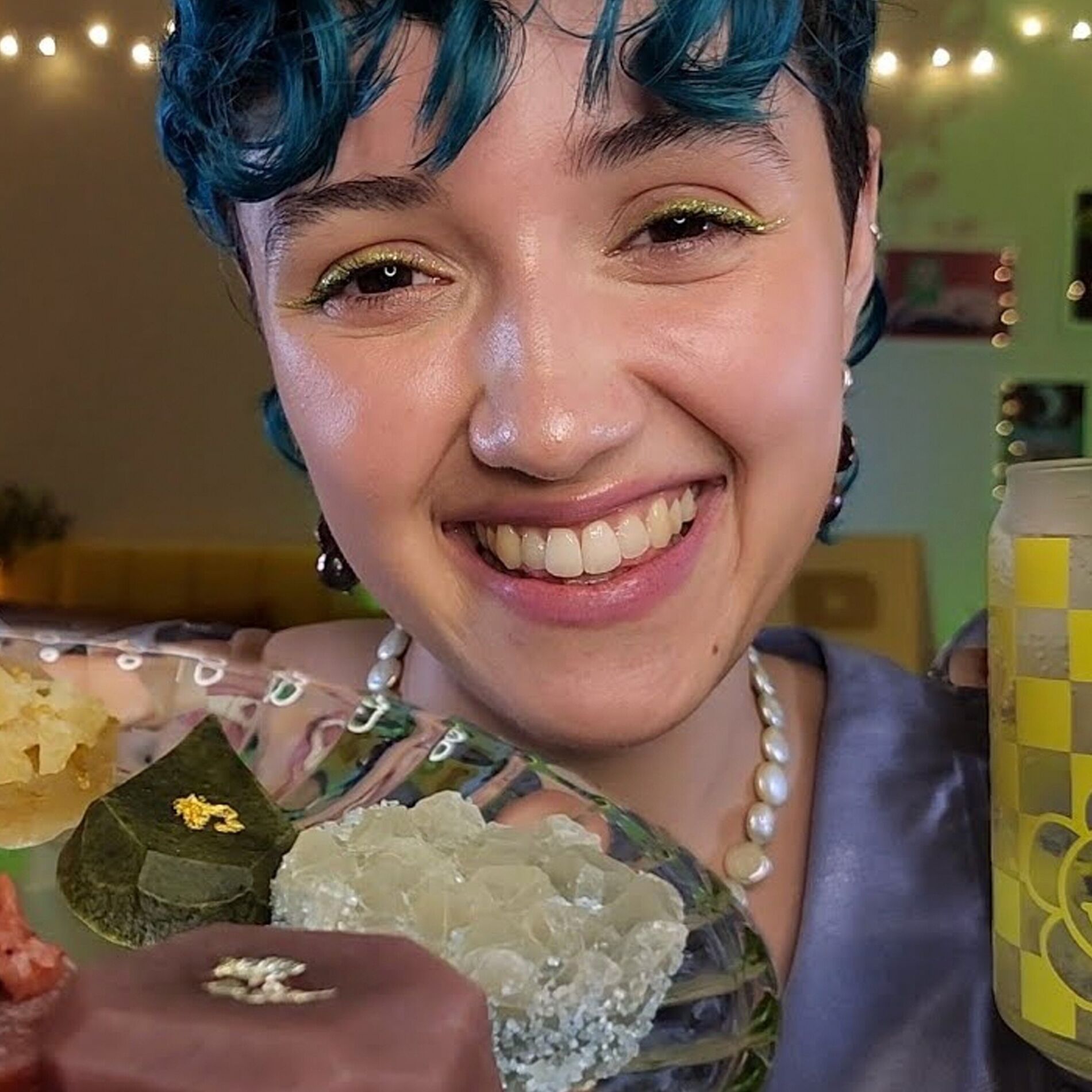 Album cover of ASMR Taste Testing Edible Crystal Candies (Mukbang, Crunchy, Eating Sounds, Tapping, Mouth Sounds)