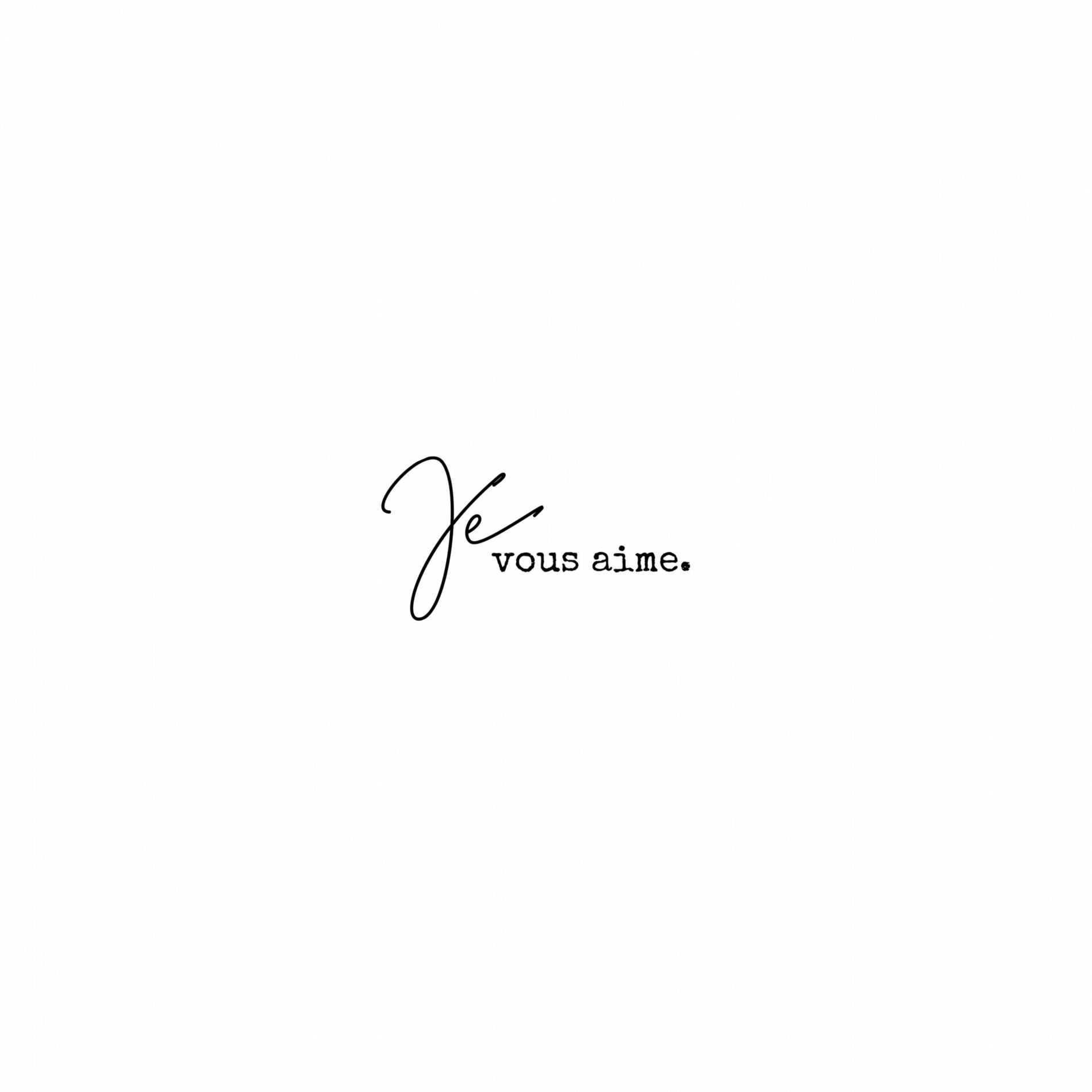 Album cover of Je vous aime
