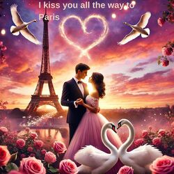 Cover of I kiss you all the way to Paris