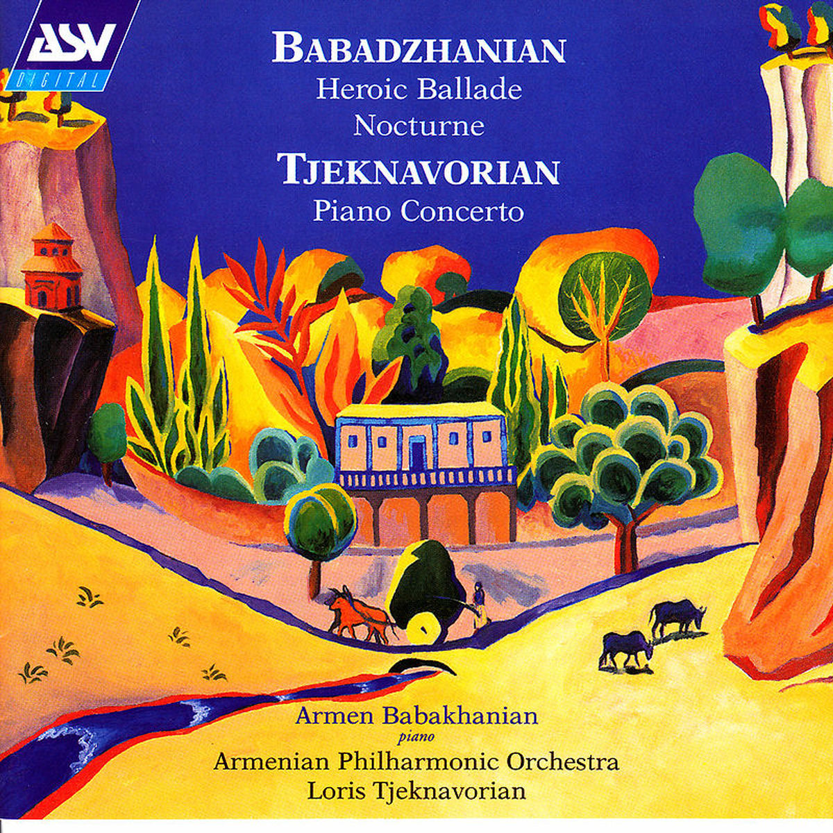 Album cover of Babadzhanian: Heroic Ballade; Nocturne / Tjeknavorian: Piano Concerto