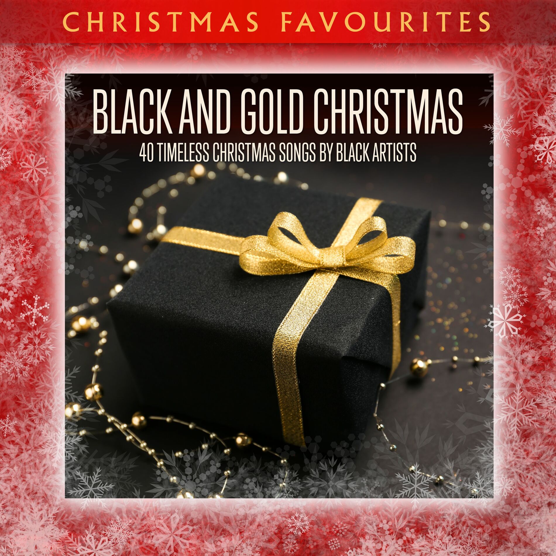 Album cover of Black and Gold Christmas: 40 Timeless Christmas Songs by Black Artists