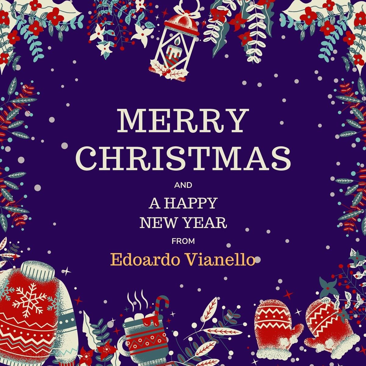 Album cover of Merry Christmas and A Happy New Year from Edoardo Vianello