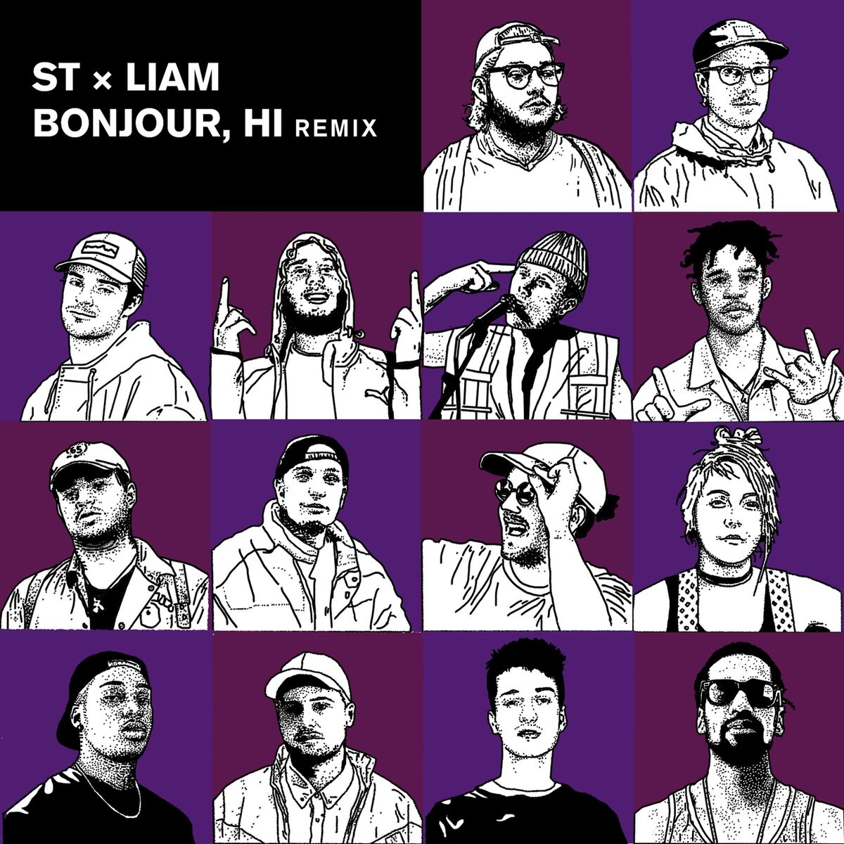 Album cover of Bonjour, Hi (Remix)