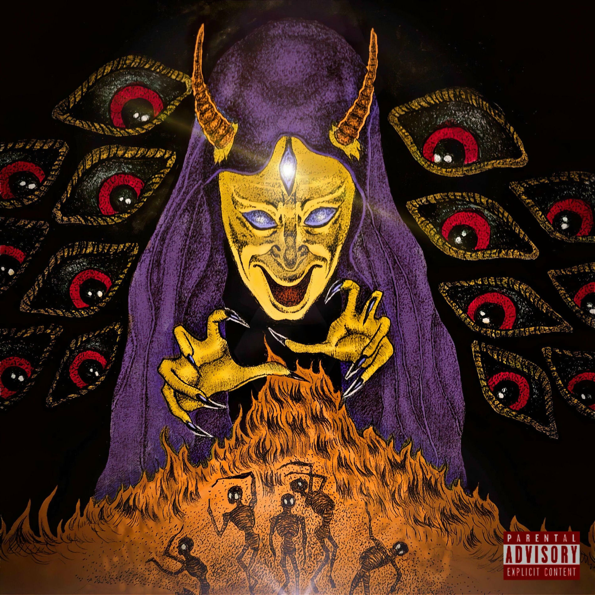 Album cover of BLOODY MOON (feat. Ink, Karmaricci, Pøssexed, TheGore, MISSVIVS, noskillz shadow & Black Milk il Sanguinario)