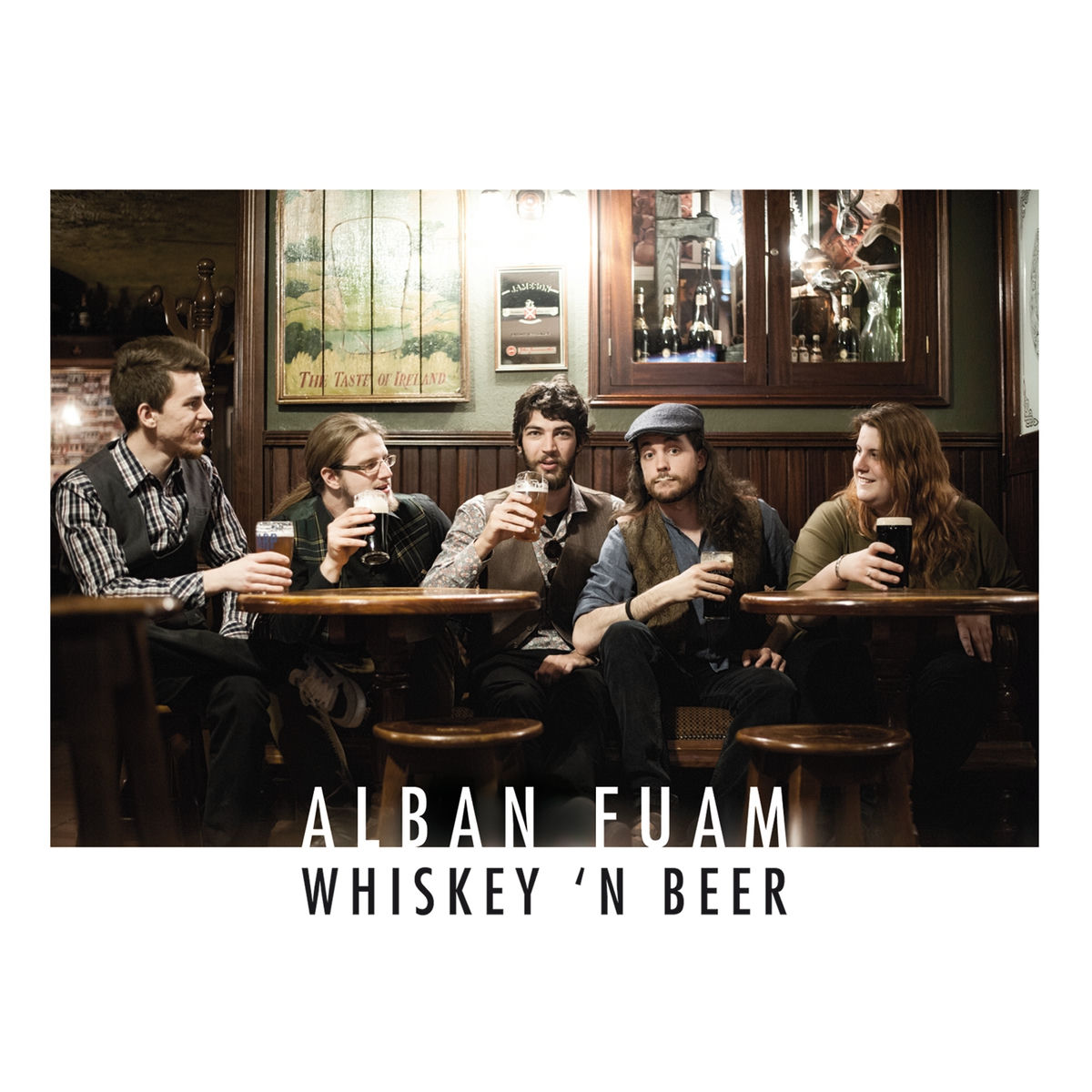 Album cover of Whiskey 'n Beer (12 Most Popular Irish and Celtic Folk Traditional Songs Performed on Violins, Bodhran, Irish Guitar