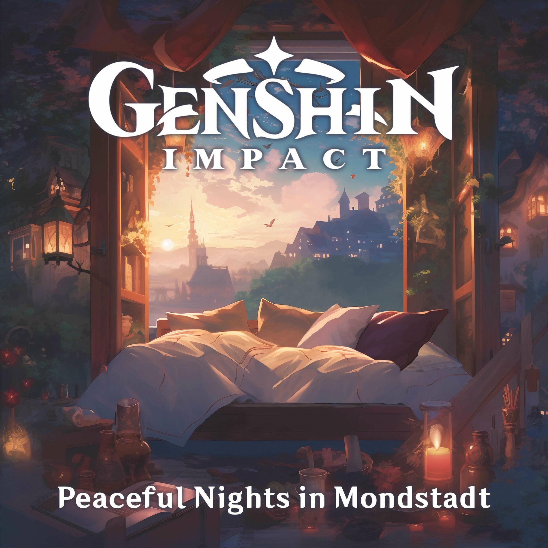 Album cover of Genshin Impact - Peaceful Nights in Mondstadt