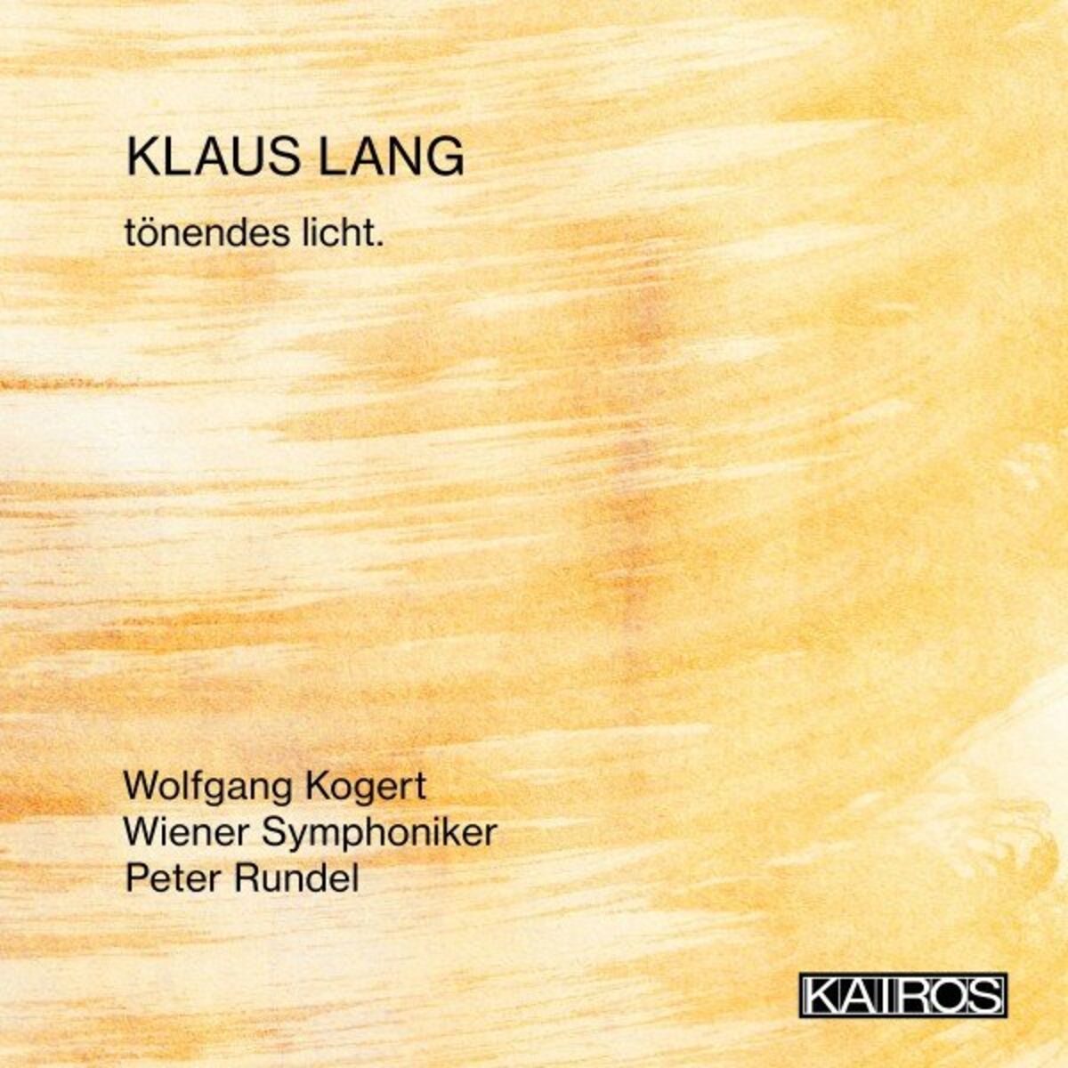 Album cover of Klaus Lang: tönendes licht.