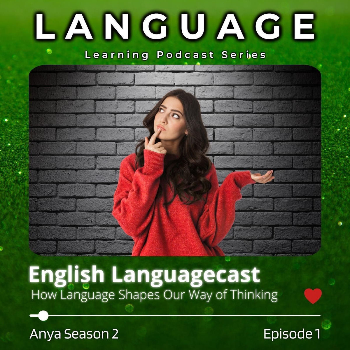 Album cover of Language Learning Podcast Series: How Language Shapes Our Way of Thinking (Anya Season 2, Episode 1)