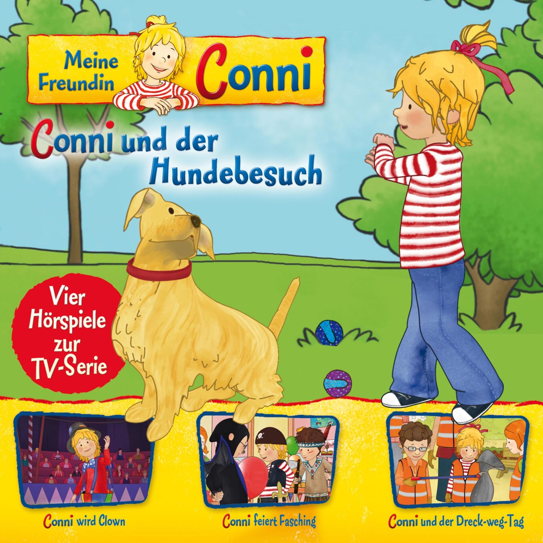 Album picture of 09: Conni und der Hundebesuch / Conni wird Clown / Conni feiert Fasching / Conni und der Dreck-weg-Tag (Vier Hörspiele zur TV-Seri