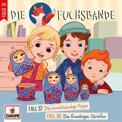 Cover of 019/Fall 37: Die unvollständige Puppe/Fall 38: Die froschigen Streifen